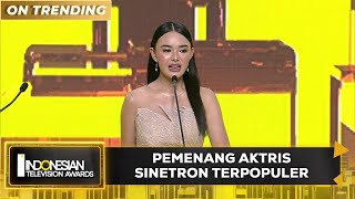 Pemenang Aktris Sinetron Terpopuler | INDONESIAN TELEVISION AWARDS 2023