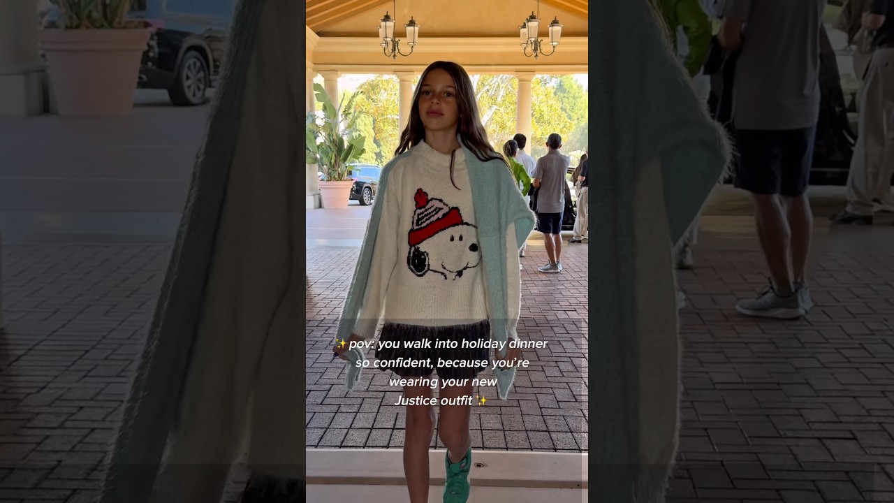 I LOVE these holiday clothes from Justice! @ShopJustice #WalmartStyle  #poweredbygirls #ad #shorts - YouTube
