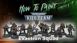 How To Paint The Exaction Squad (Like Judge Dredd!) From Warhammer: Kill Team