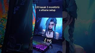 3 Monitör 2 Kasa işte Setup#shorts #keşfet #setup #pcsetup #fypシ゚viral #bilgisayar #viral #trending