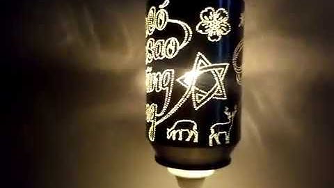Handmade Ngoc Danh- Đèn Tự Xoay Làm Bằng Vỏ Lon-Thôi Kệ-DÙ Có Ra Sao Cũng Chăng Sao