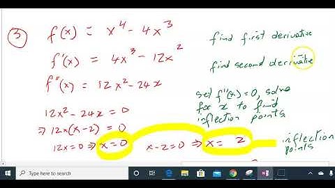 Analytical Geometry and Calculus: Concavity and the Second Derivative Test 4.4