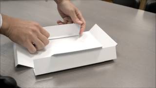 「かぶせ式 白無地箱 組み立て方」ダンボール包装資材店In The Box＠足立区