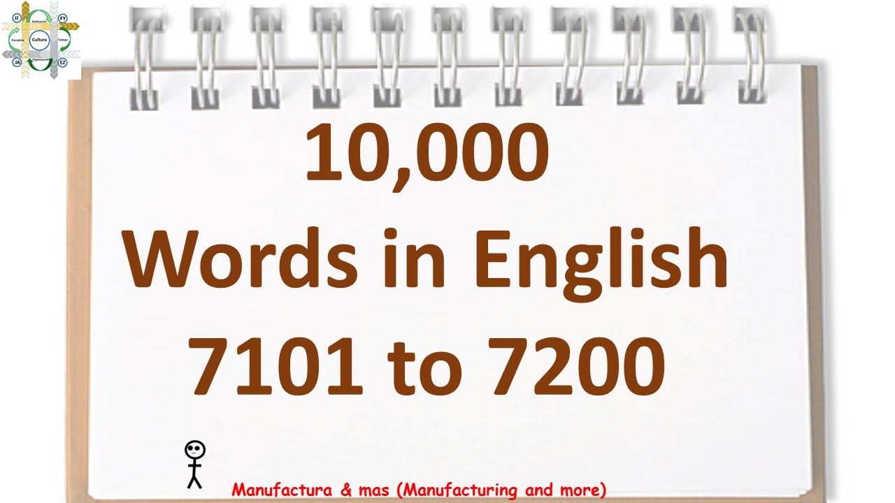 72 10,000 words used in English 7101 to 7200 - YouTube