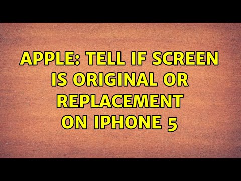Apple: Tell if