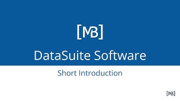 MB DataSuite - Short Intro - The data software for your machines and plants