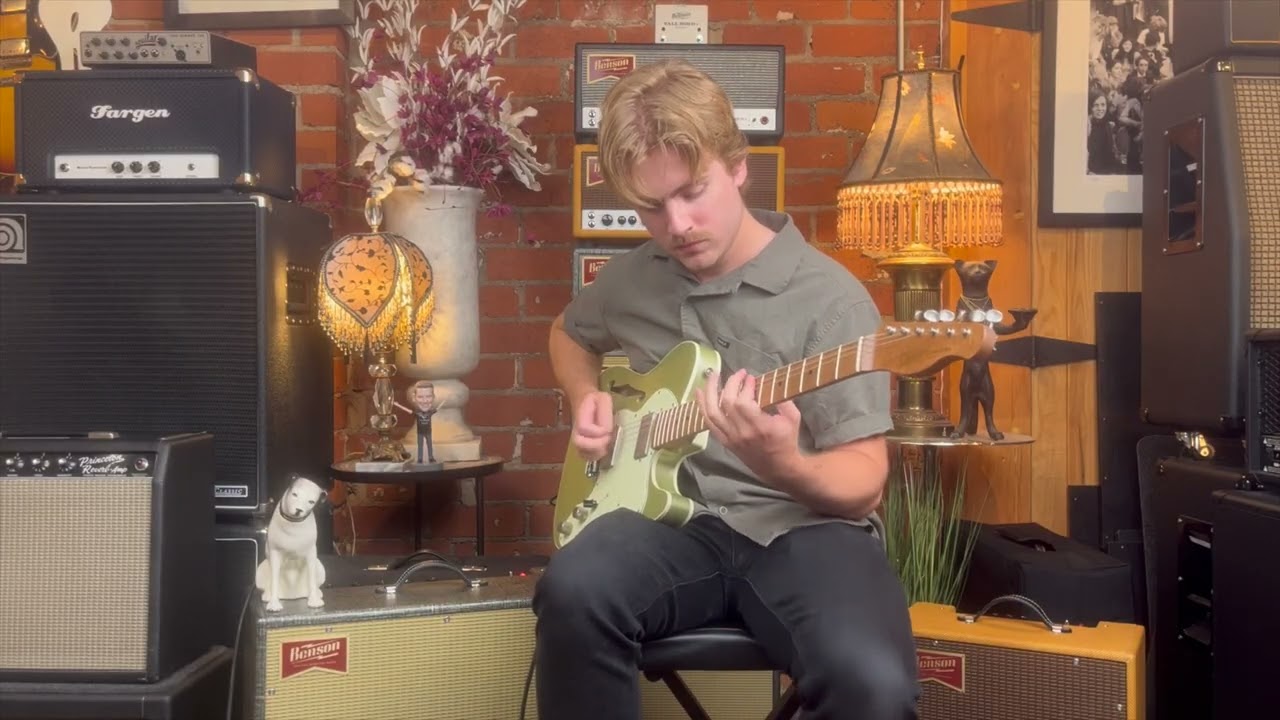 Xotic XTC-TL Double Bound in Lime Gold with Benson Monarch Reverb +