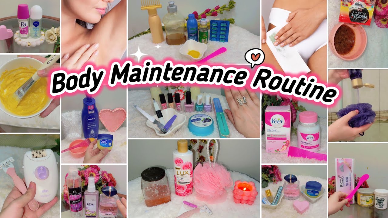 Body Maintenance Routine🚿🫧🧼( Underarms,Underlegs,Skin,Shower,Hairs,Nails,Hand&Foot)
