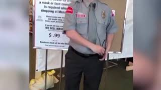 Anti-mask Karen creates a scene when she is confronted by store manager