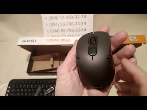 Беспроводная клавиатура с мышкой A4tech 7200N в Баку / Bakida