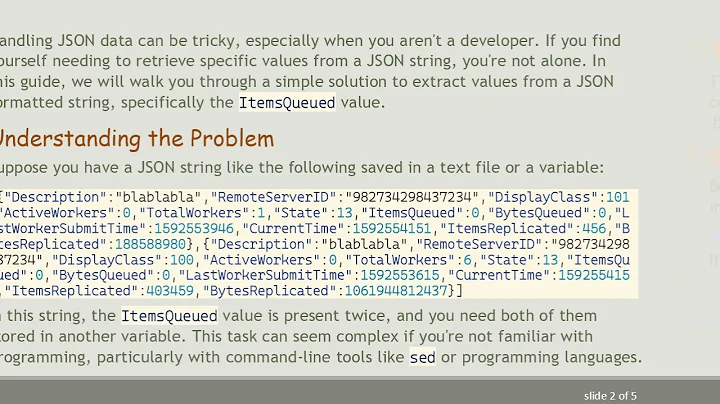 How to Extract Values from JSON Strings using jq in Bash