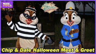 Chip & Dale as Cop and Robber for Halloween at Disney