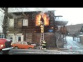 Красноярск 9 января 2015 пожар на ул. Качинская 38