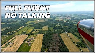 Full Flight From Wing - No Talking Only Engine And Wind - CNV8 to  CYOO