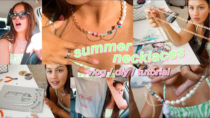 making trendy summer necklaces (martha calvo inspi...