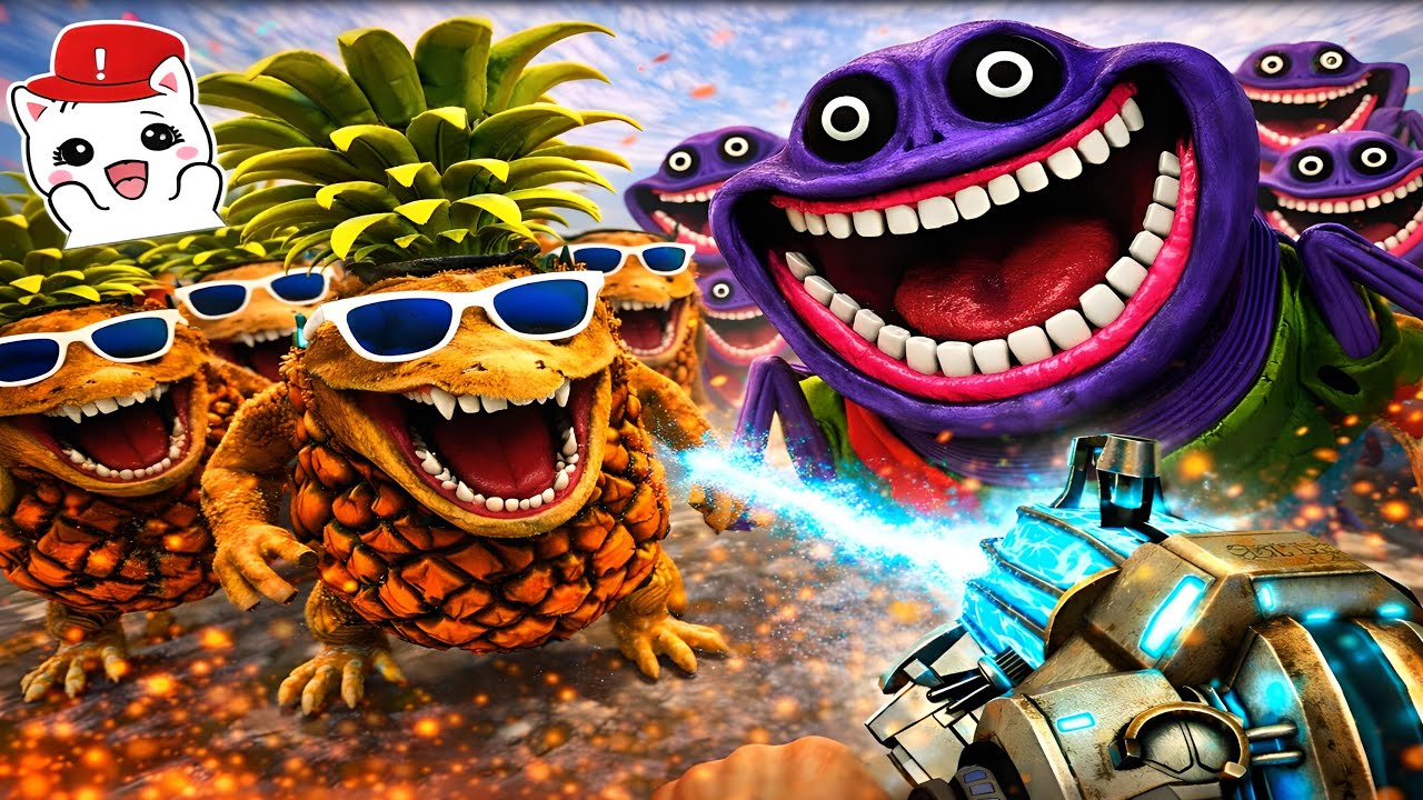 GIANT MONSTER FACE vs CRAZY CLONES 😱 | GMod Chaos