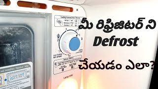 How to defrost fridge telugu