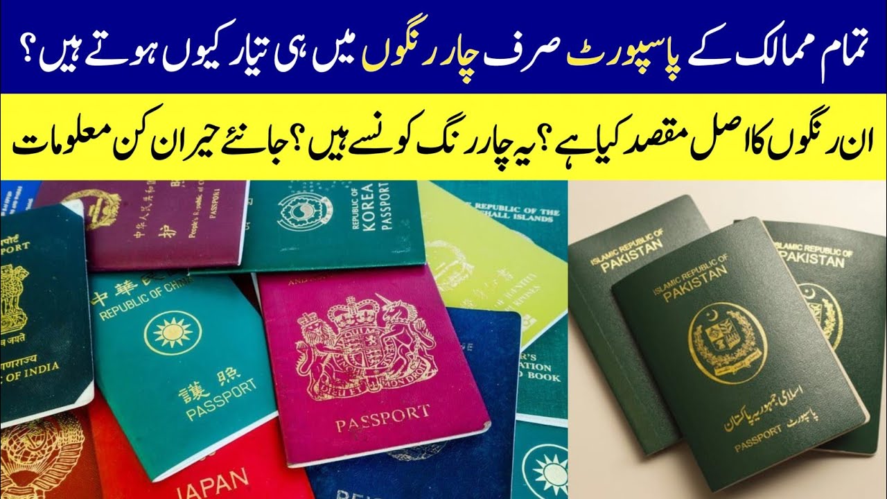 Why Passports Of All Countries Are Produced In Only Four Colors Info