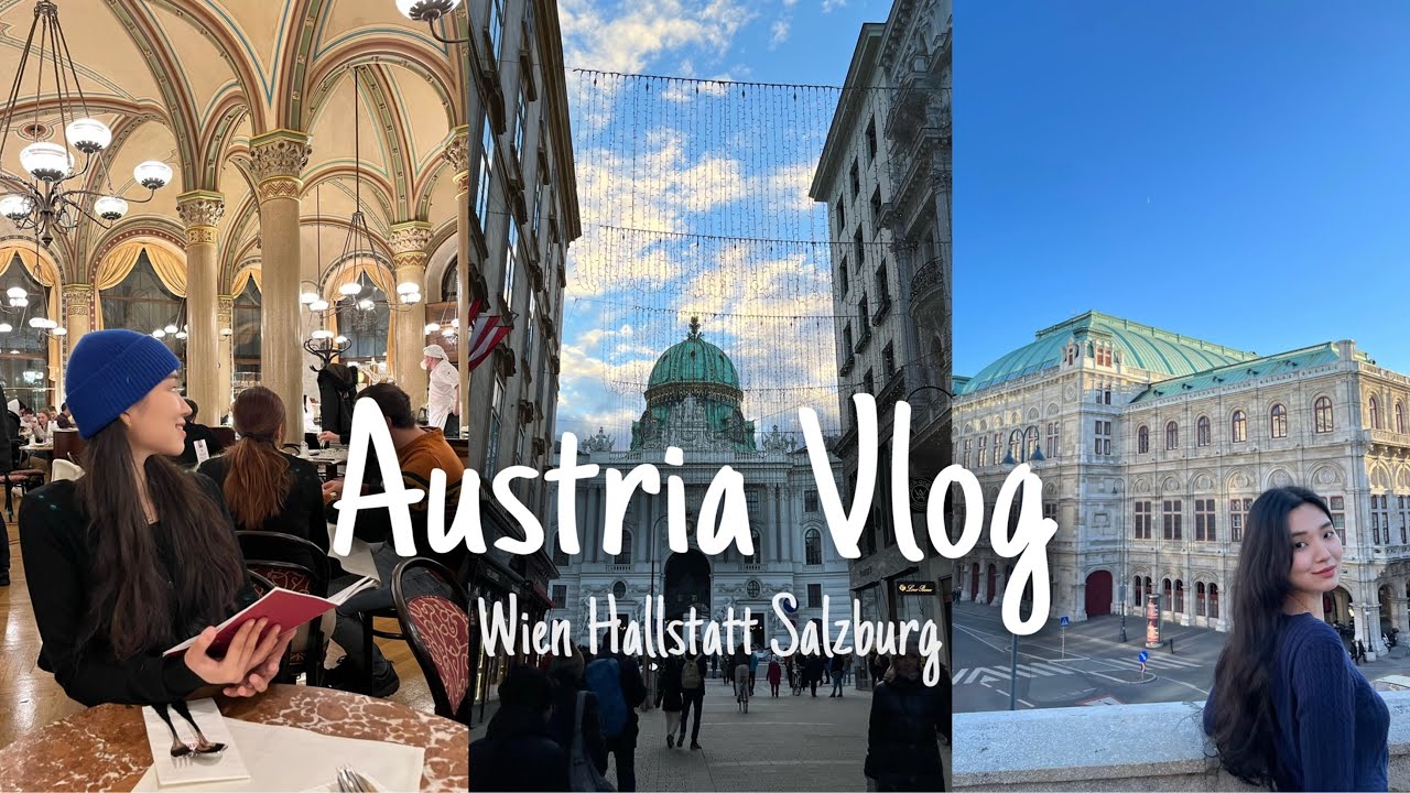 [오스트리아 여행 VLOG🇦🇹]빈-할슈타트-잘츠부르크 5박6일 여행 몰아보기 | 빈 3대카페 뿌시기, 눈 오는 할슈타트, 맛있는 거 왕창 묵기
