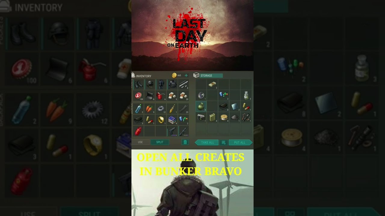 OPENING ALL CREATES IN BUNKER BRAVO - LAST DAY ON EARTH