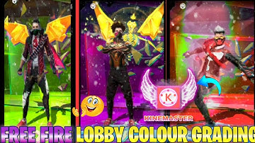 Free fire lobby colour grading tutorial in kinemaster | kinemaster se free fire lobby editing