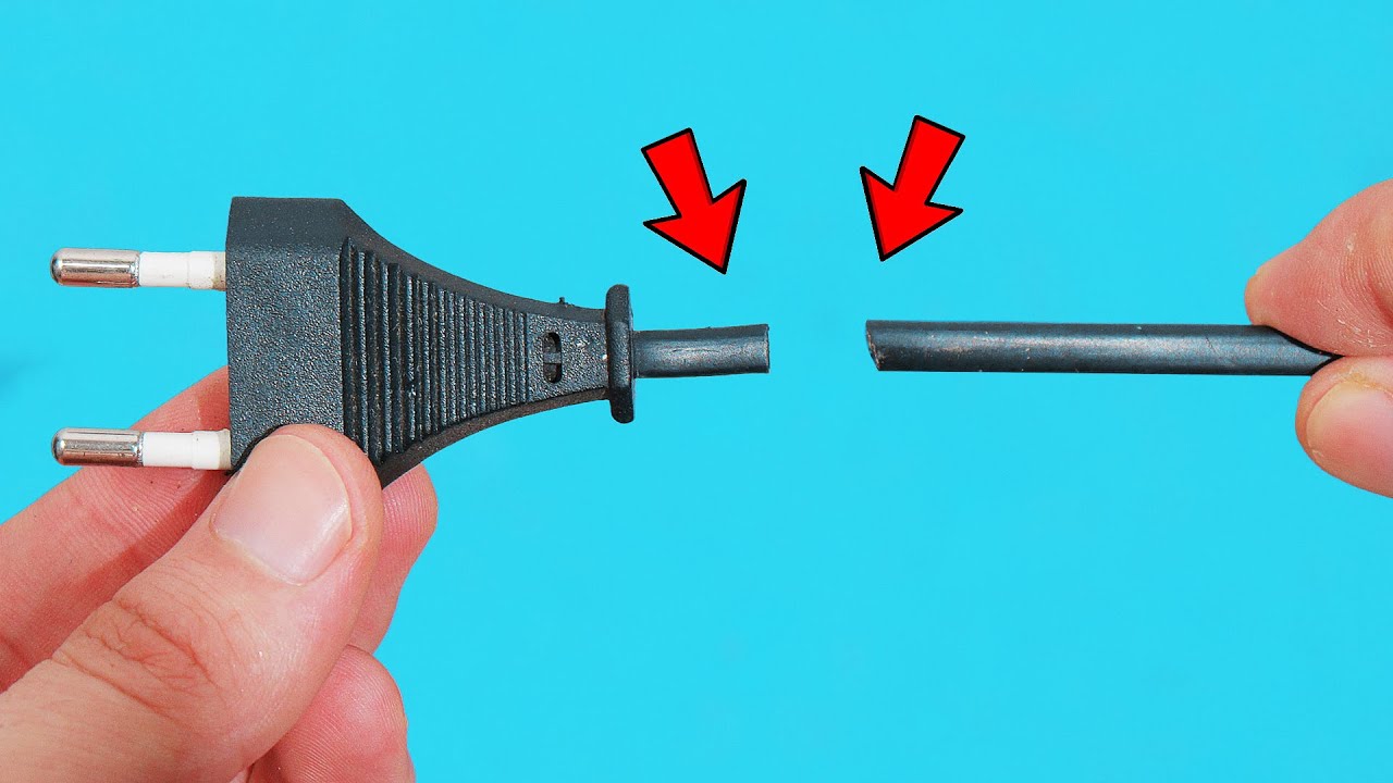 Few know this Way to fix a Electrical Plug When it is Broken!! - YouTube
