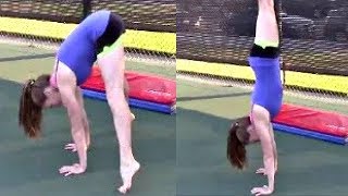 How To Do A Straddle Press Handstand From A Stand With Coach Meggin! (Drills Included) screenshot 5