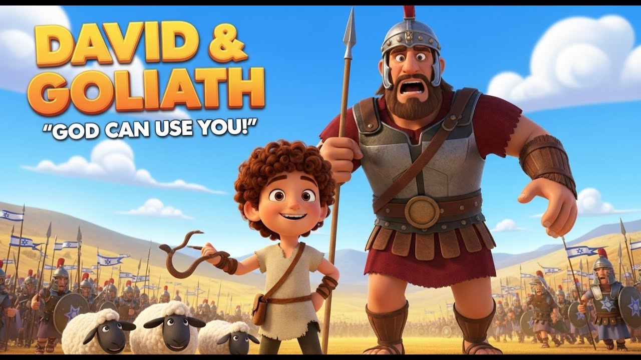 DAVID AND GOLIATH KIDS STORY (WATCH THIS IF YOU WANT TO BE BRAVE LIKE DAVID)