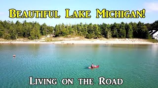 Beautiful Lake Michigan - Living on the Road