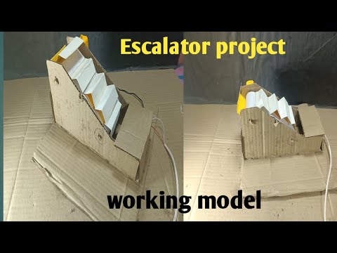 DIY Escalator Working Model || Easy science project 