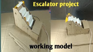 DIY Escalator Working Model || Easy science project 