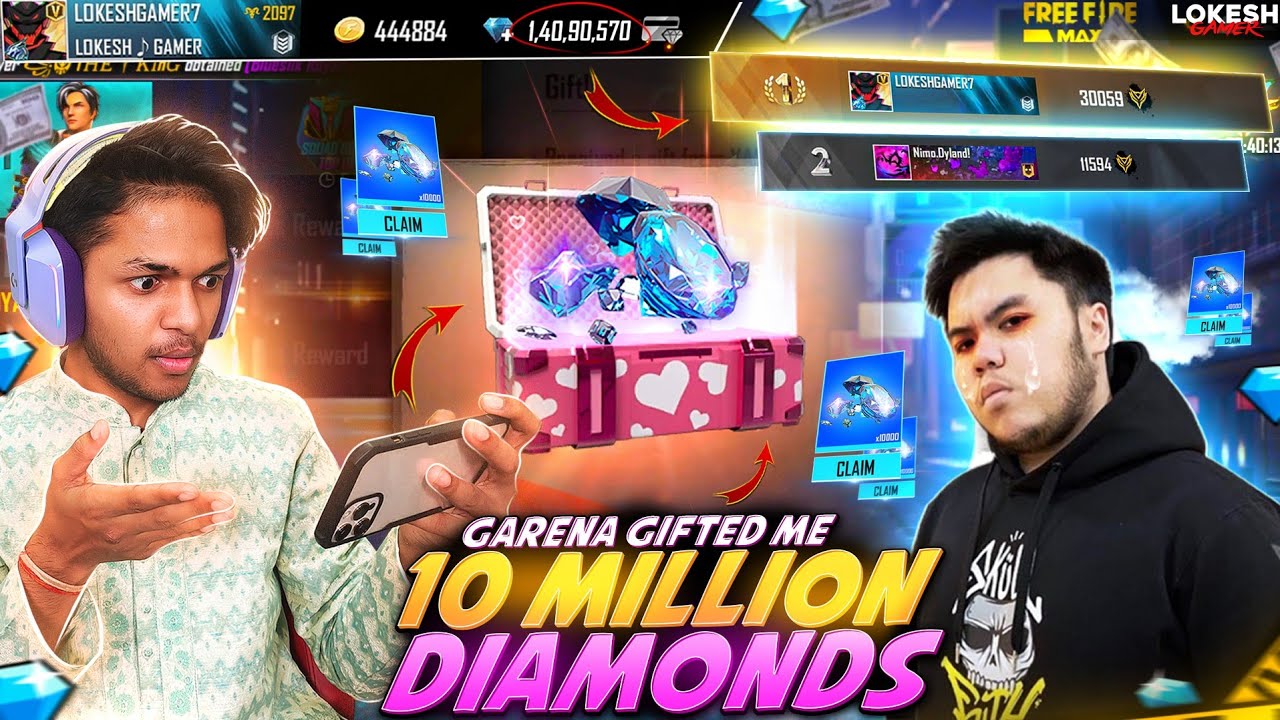 Garena Gifted Me 10 Million Diamonds