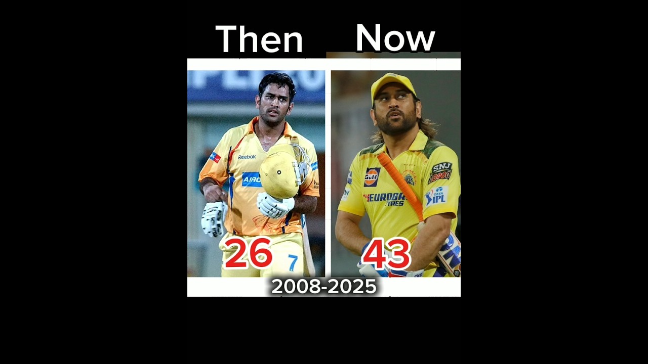 Cricketer transformation 2008-2025 and age 