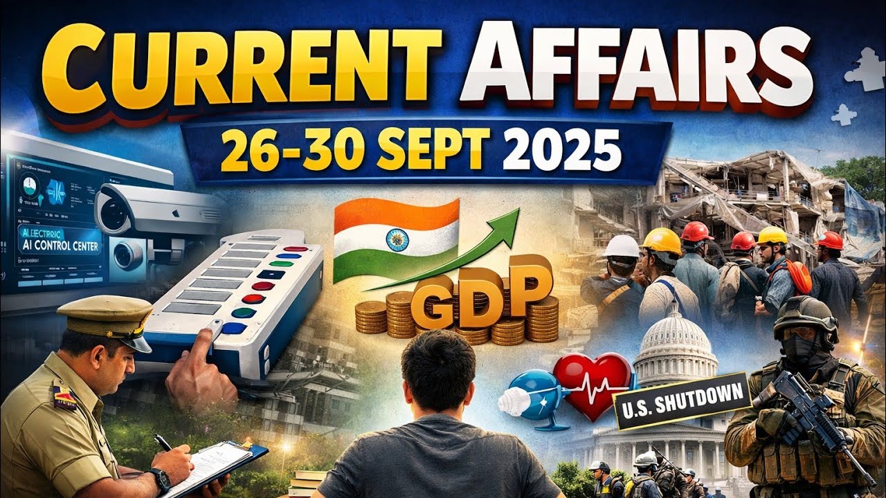 LEC 05) 26th - 30 September 2025 current affairs