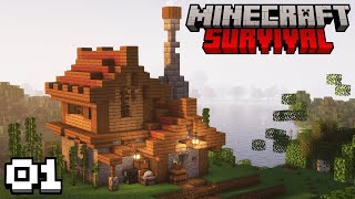 Yeni Bilgisayar ile Efsanevi Başlangıç Evi!!🤩 | Minecraft 1.20 Türkçe Survival (1)