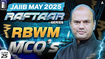Jaiib Exam Preparation | Jaiib RBWM MCQs | Jaiib May 2025 Preparation by Vishal Sir #25