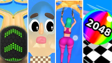 Going Balls vs Sandwich Runner vs Twerk Race vs Ball Run 2048 #139 I All level gameplay Android, IOS