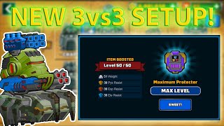 Supermechs - Maxing my 2nd 🛡️maximum protector🛡️ | Arena fights 3vs3