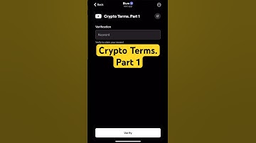 Crypto Terms Part 1 #Blum #BlumYotubeVideo #BlumCode #blumvideocodetoday #blumvideocode #12october