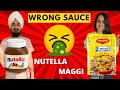Dont choose the wrong sauce challenge   weird combinations  anjali and hunny