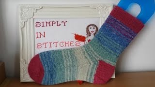 Hermione's socks Part 2 Sock Knitting Tutorial on 9" circular needles Step by Step