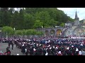 Procession eucharistique de lourdes  may 4 2024