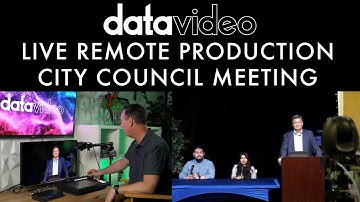 Datavideo Live ROI Remote Productions for City Council Meetings
