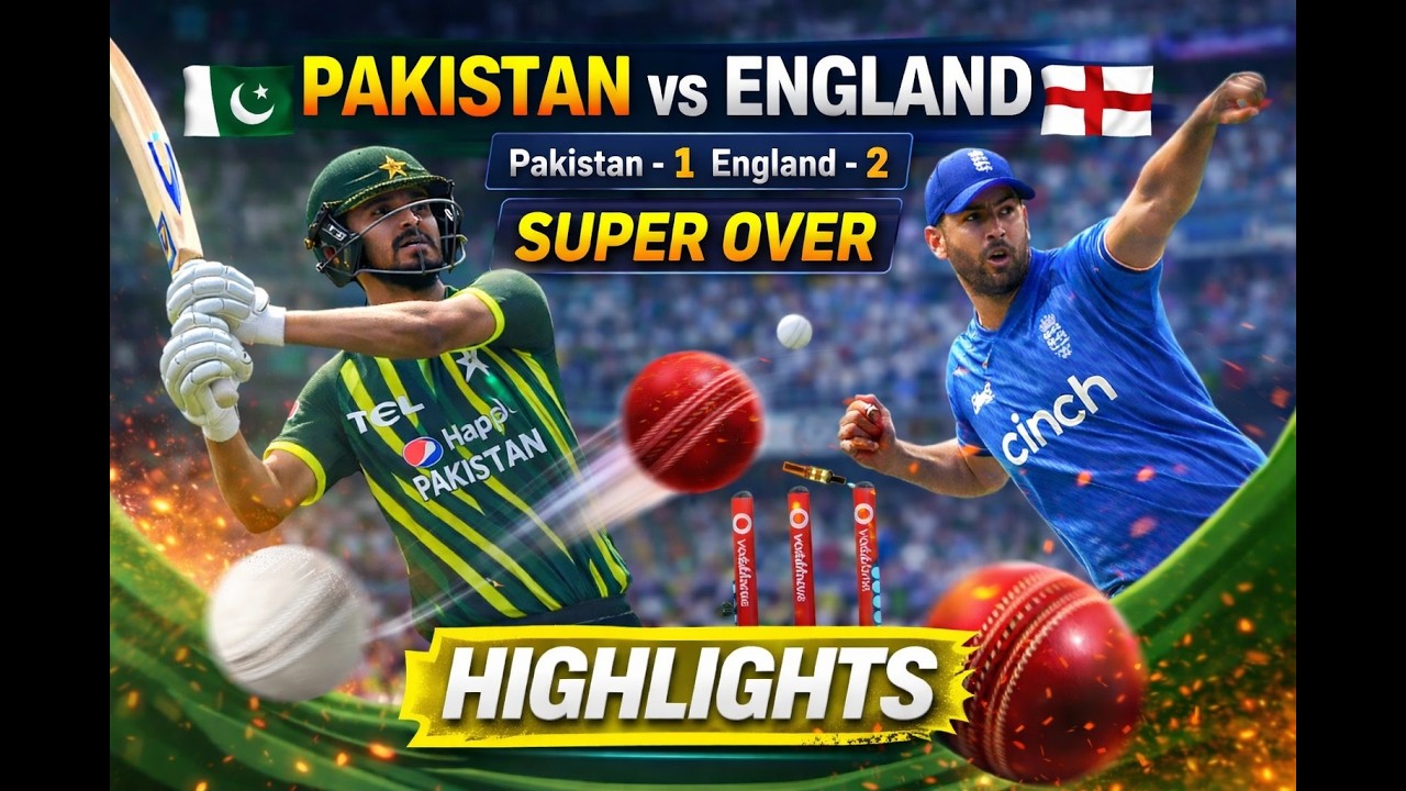 Pakistan Vs England Match-3 (Cricket24) SUPER OVER