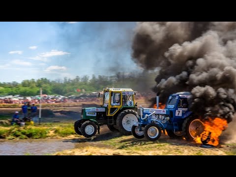 Видео: Гонки на тракторах  "Бизон-Трек-Шоу" / Tractor racing "Bizon-Track-Show"