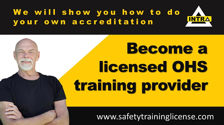 Learn To Do Your Own Qcto Accreditation - Become An INTRA™ Health & Safety Training Licensee