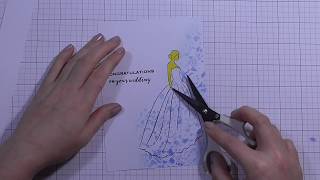 Quick and Easy Wedding Card with Distress Inks