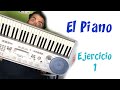 Piano Teclado ejercicio 1 Hanon