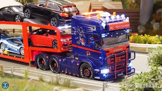 RC SCANIA LUXUS CAR TRANSPORTER TRUCK | HEAVY TRANSPORT RC TRUCK FOR SPORT CARS