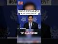 Marco Rubio was asked to respond to claims made by Iran's President at the U.N. General Assembly.